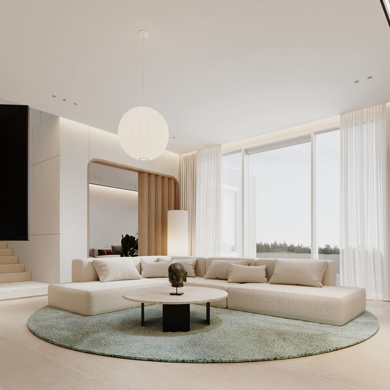 Conception 3D ( Salon / Cuisine )