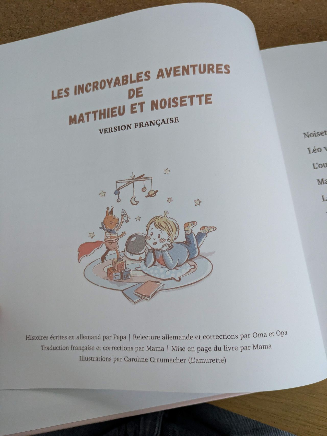 Illustration page Les incroyables aventures