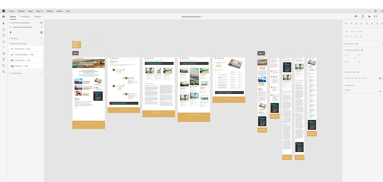 Webdesign site internet