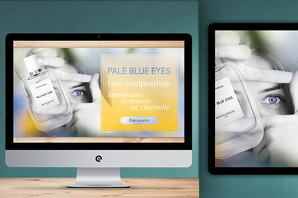 Visuel produit – webdesign et composition graphiqu