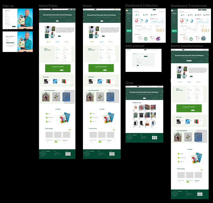 Design web - Plateforme de recyclage