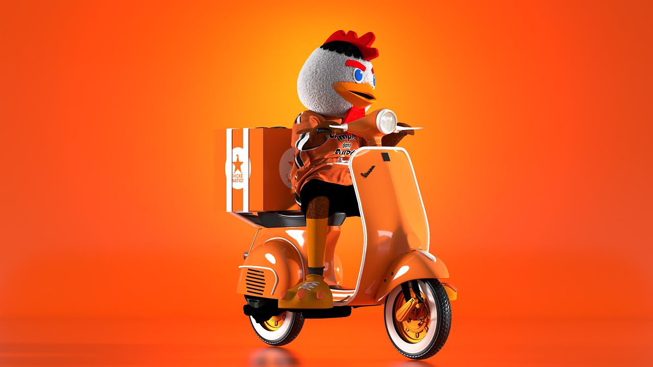 Mascote Chicken nation