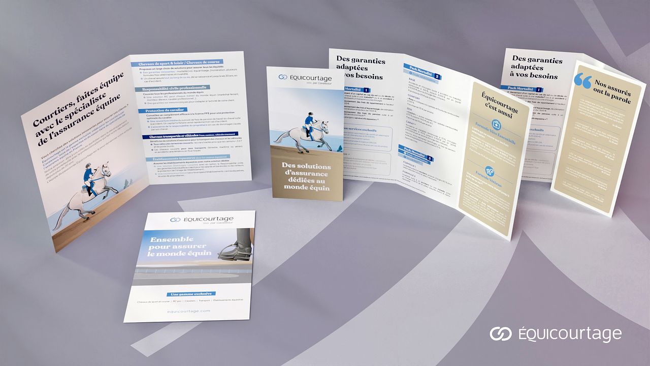 Dépliants Equicourtage