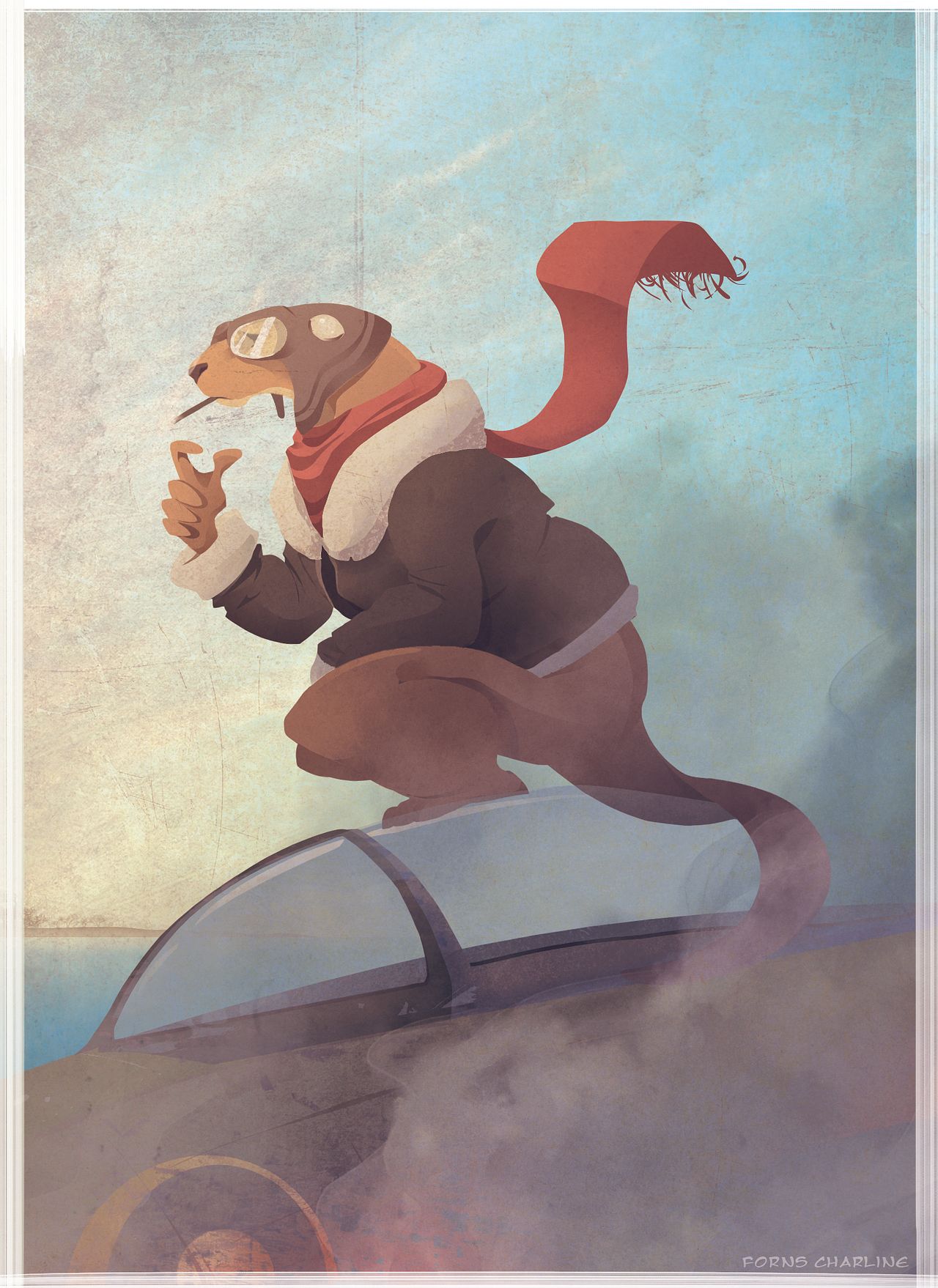 Loutre aviatrice