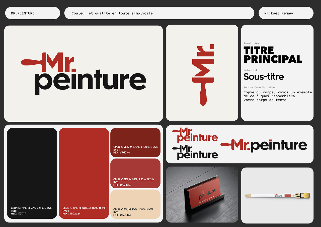 Mr Peinture - Création graphique et site web