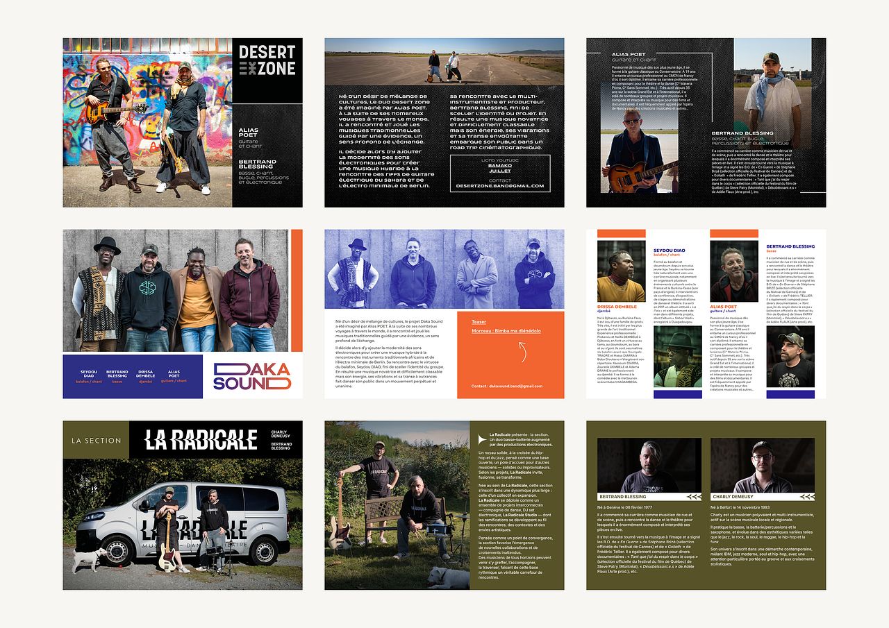 Dossiers de presse - groupe de musique