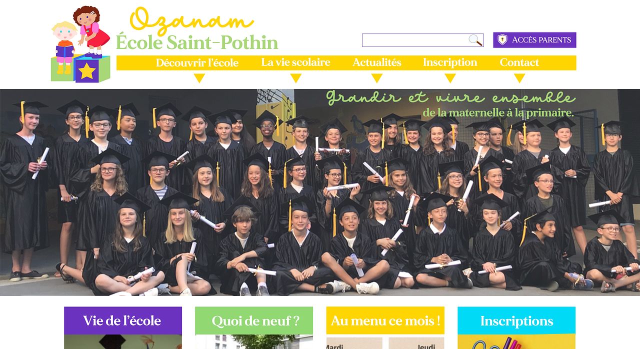 Révision d'identité visuelle - école Ozanam