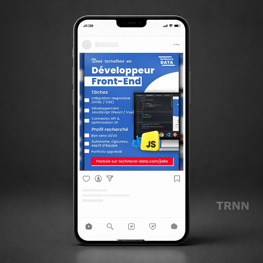 Affiche Recrutement Format Instagram