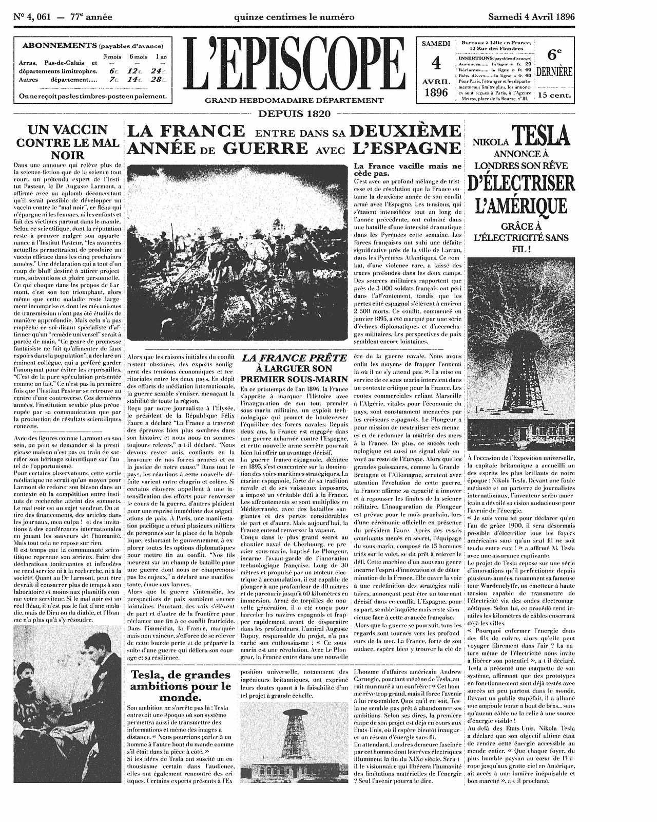 Journal fictif pour le film "Les Âmes En Peine"