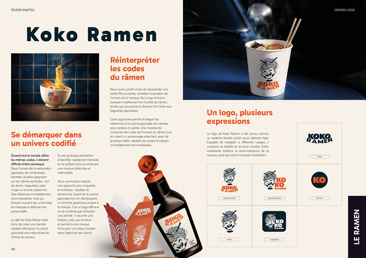 Mise en page logo Koko Ramen