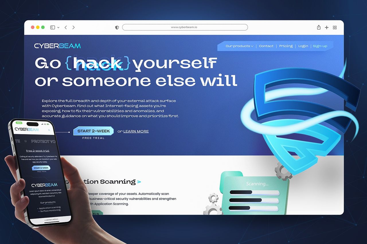 Refonte du site Cyberbeam · Acteur de la cybersécu