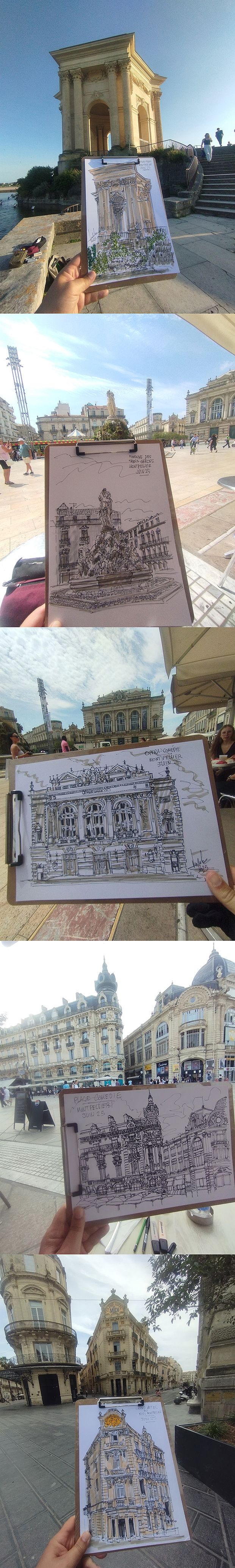 Croquis dessin en extérieur (Montpellier)