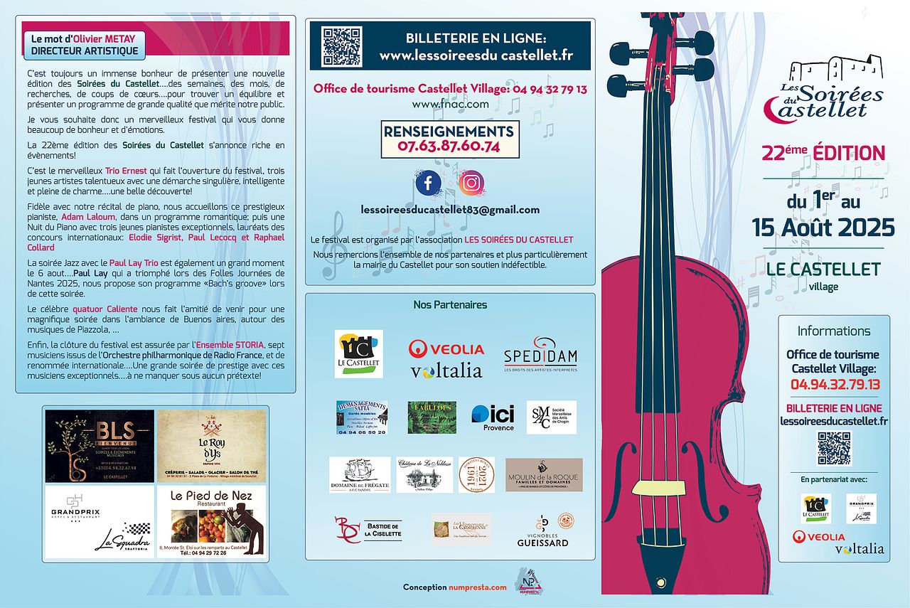 Dépliant Festival Musique