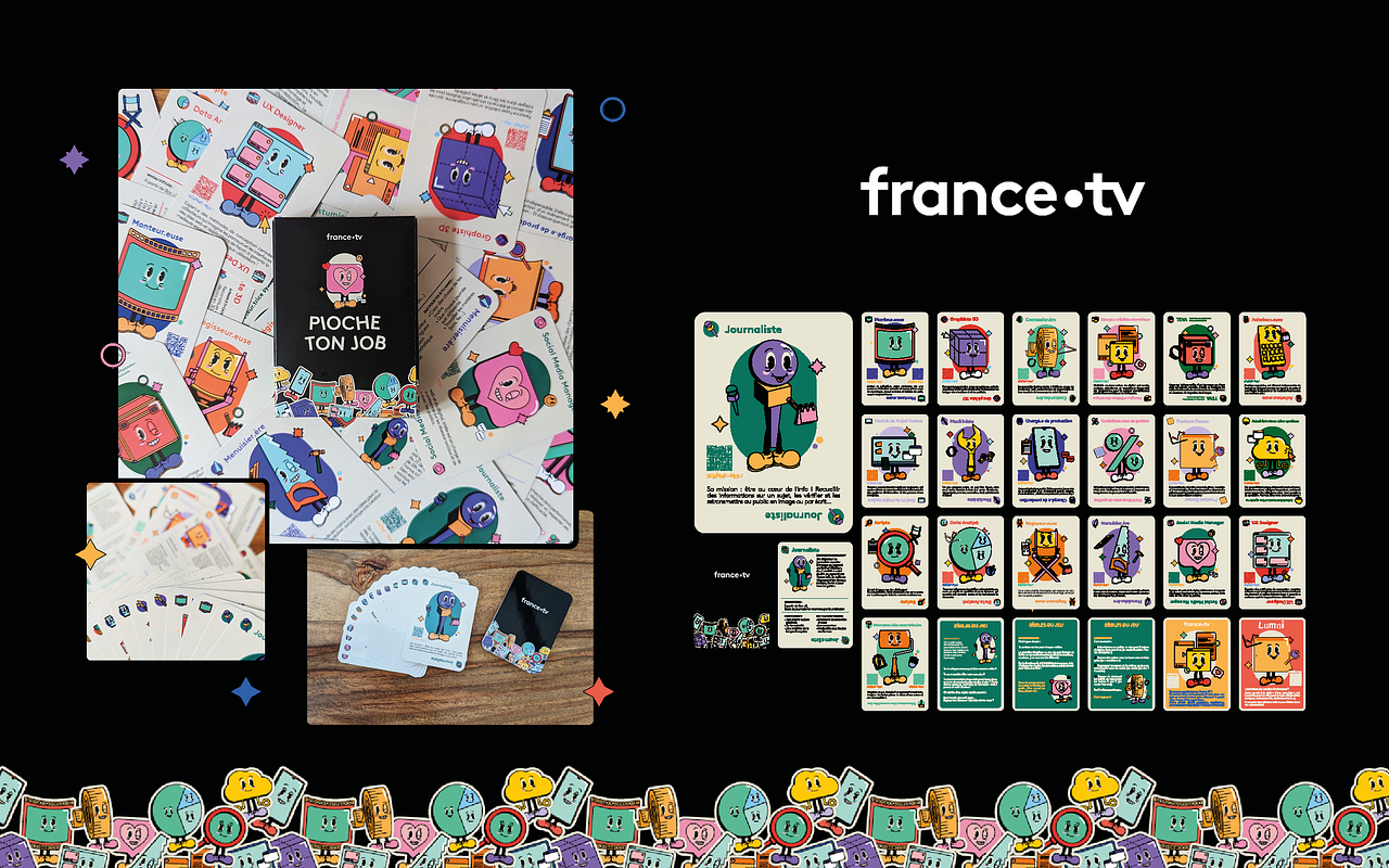 Jeu de carte & Illustrations pour France tv