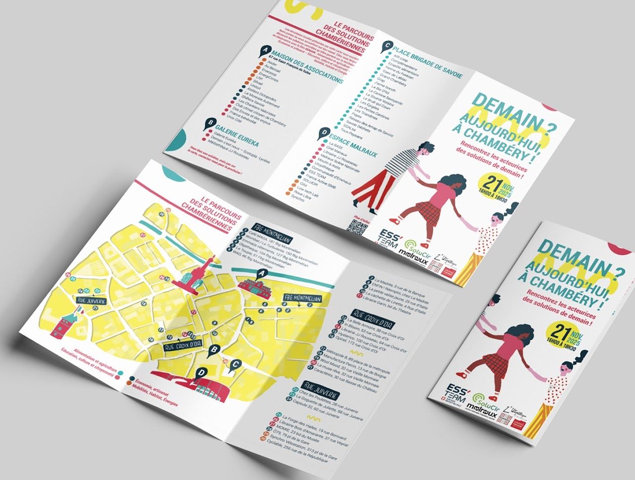 Dépliant et plan de Chambéry