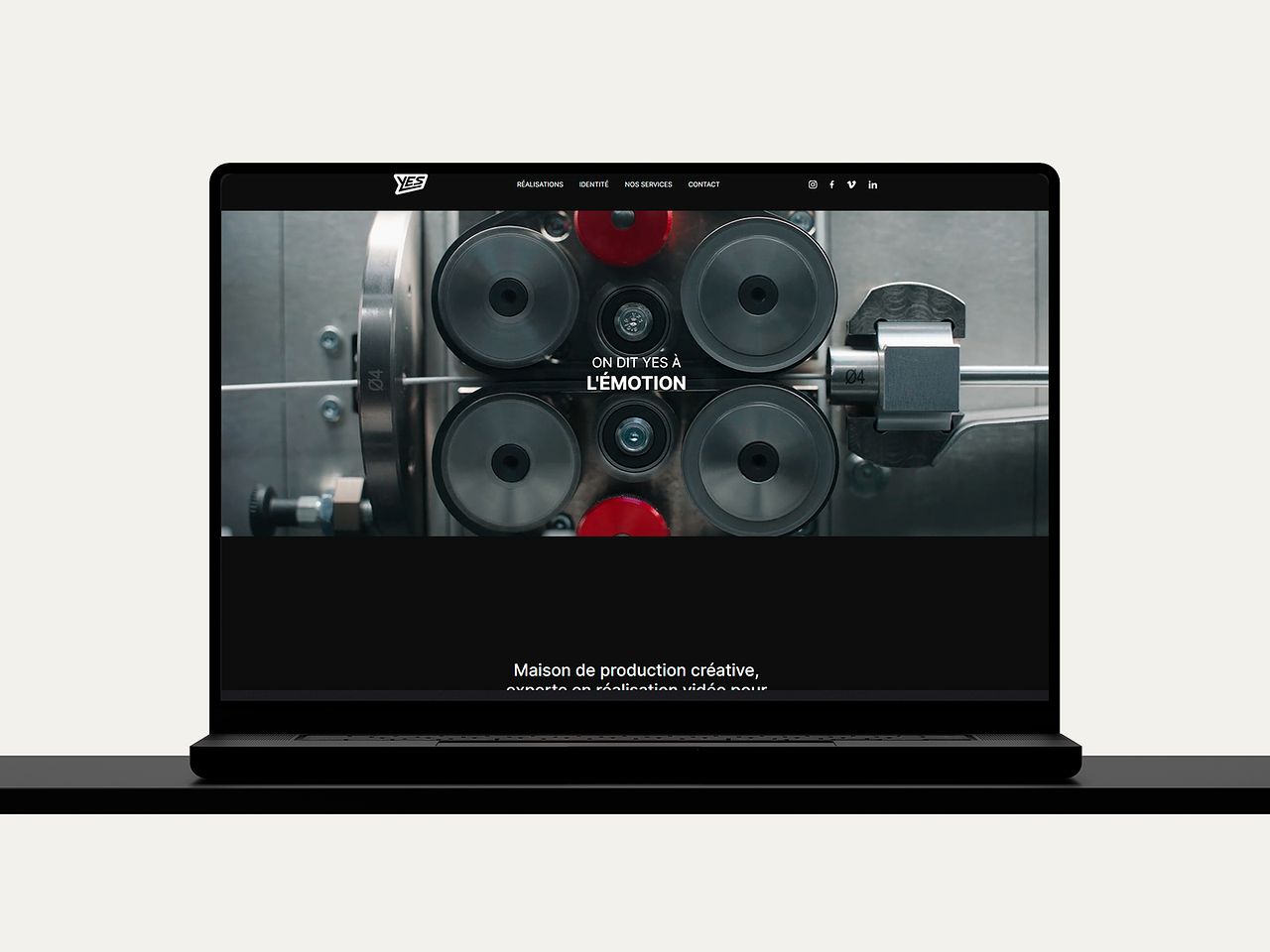 Yes Production | Conception UX/UI