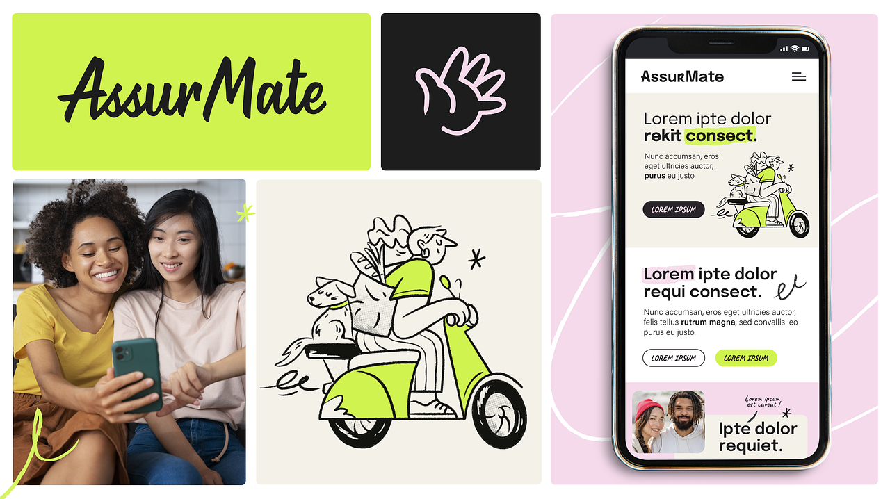 Création de l'identité visuelle AssurMate