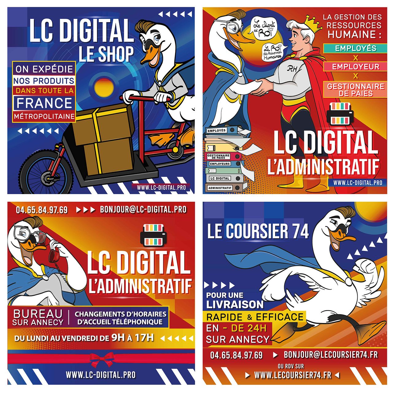 Création de contenu INSTAGRAM + mascotte