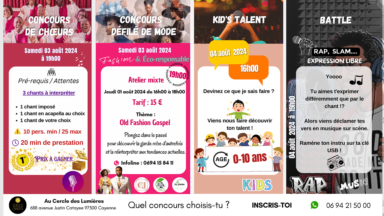 Brochure d'événements