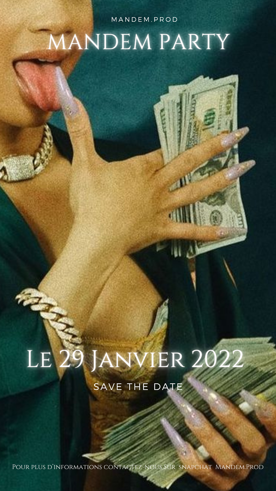 Affiche publicitaire boîte