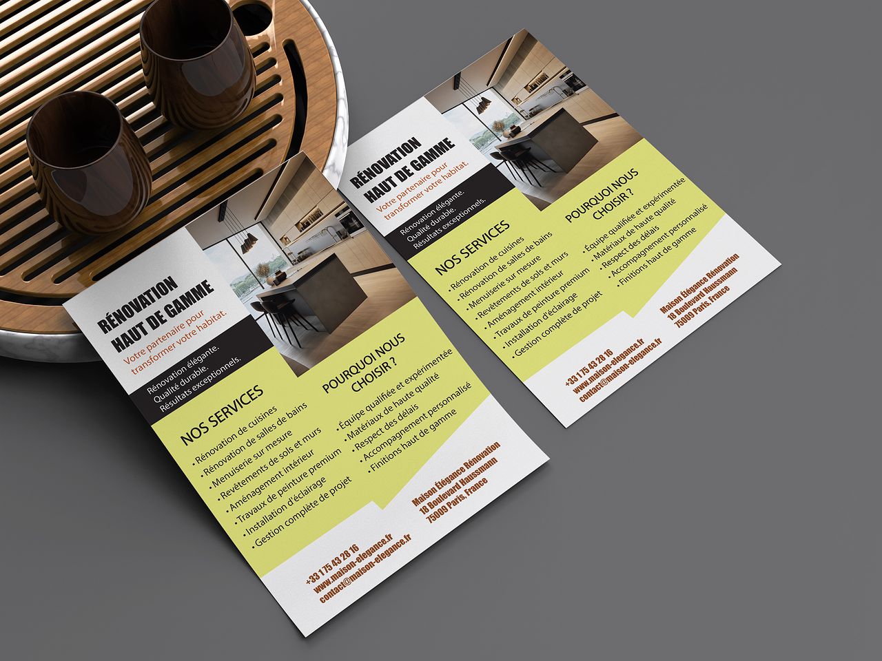 Flyer Publicitaire pour Entreprise de Rénovation P