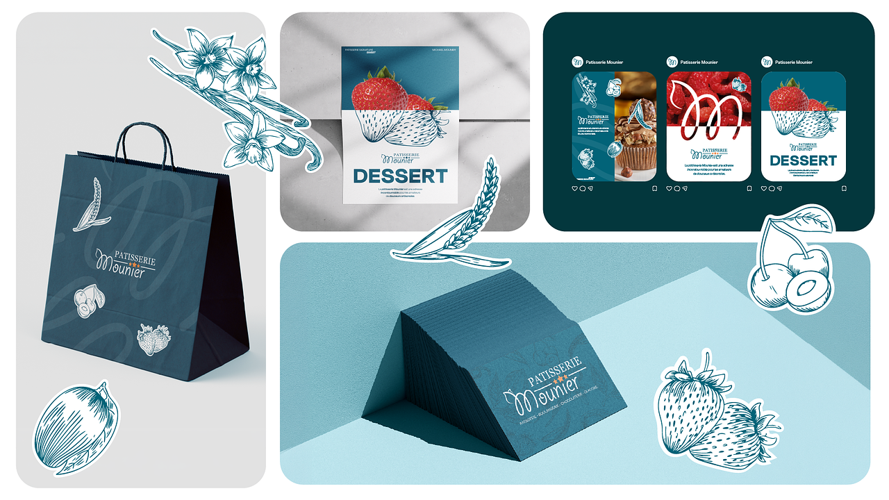 Identité Pâtisserie Mounier