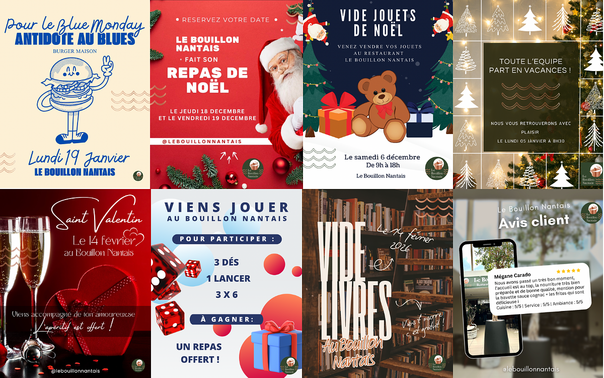 Création de visuels pour le Bouillon Nantais