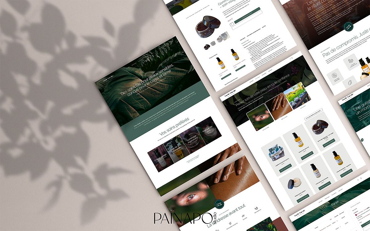 Site web e-commerce cosmétique