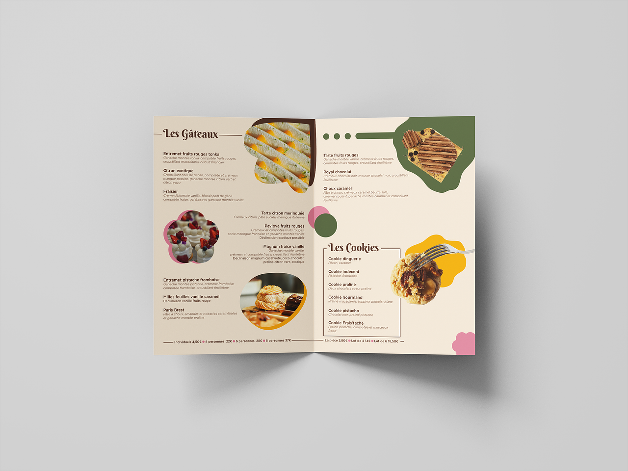 Carte estivale pour une pâtisserie ambulante