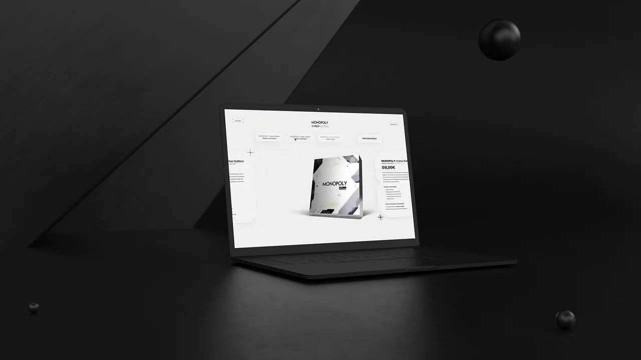 UI Design / Web design - Monopoly Cyber Edition