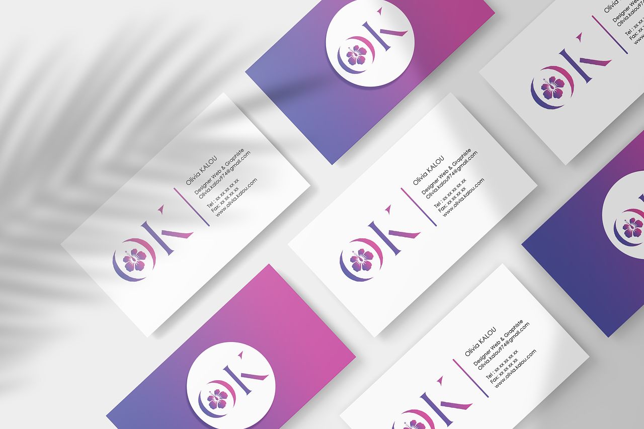 Mockup ma première carte de visite