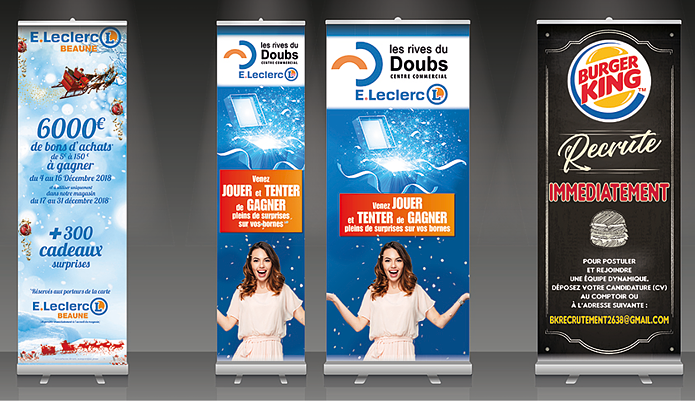 Totems Leclerc - Burger King