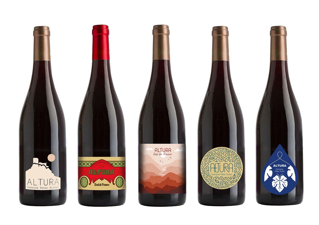 Création d'étiquette de vin