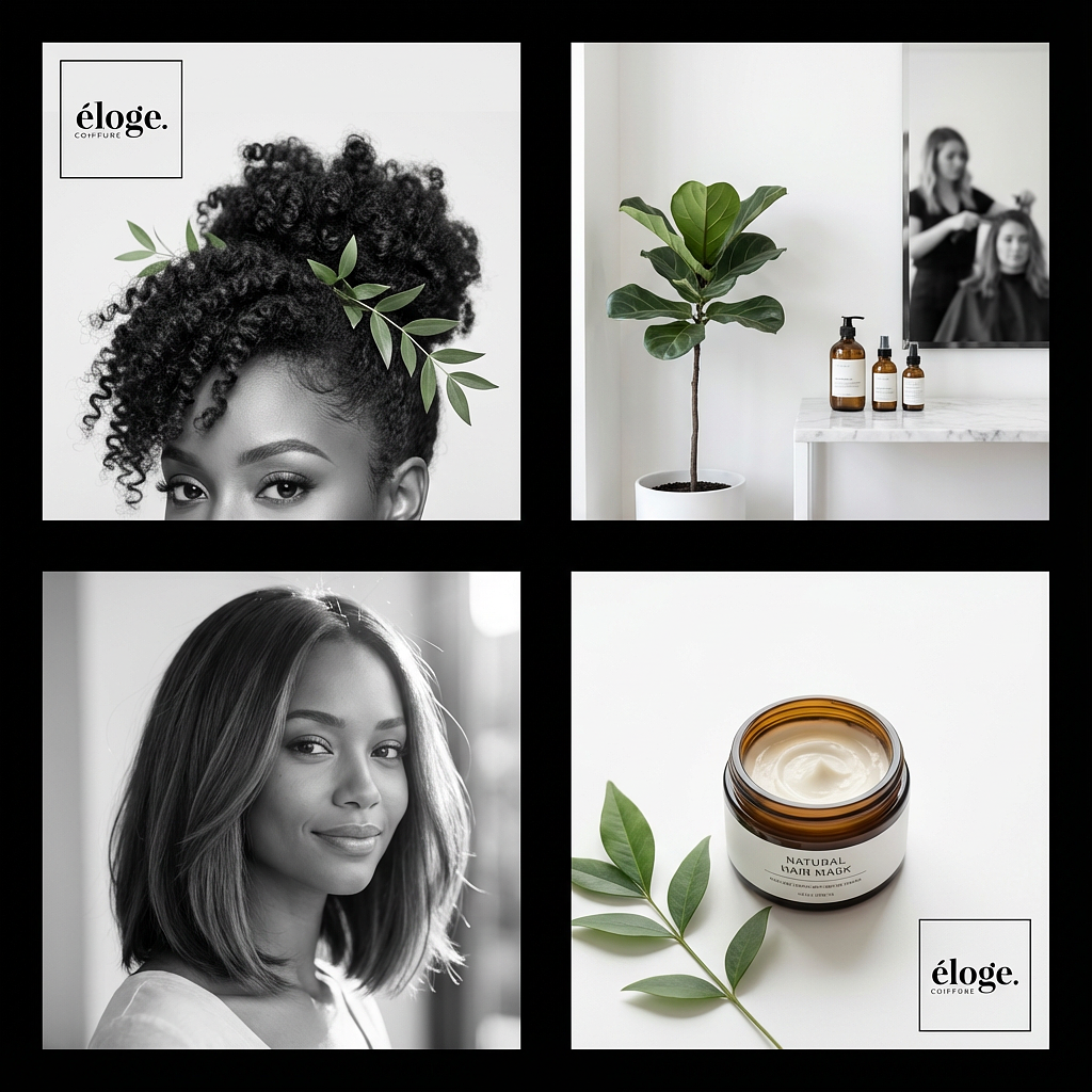 Branding & Logo Salon de Coiffure Haut de Gamme —