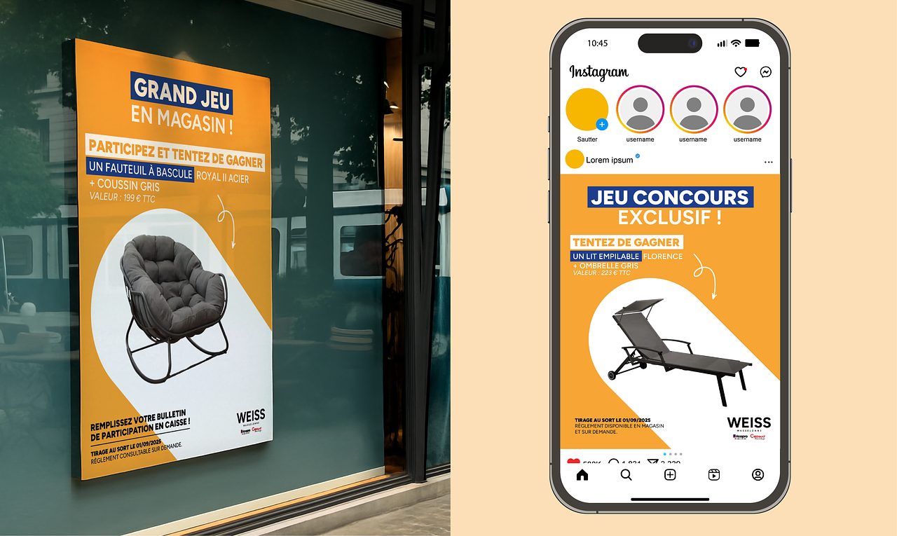 Affiche et post jeu concours