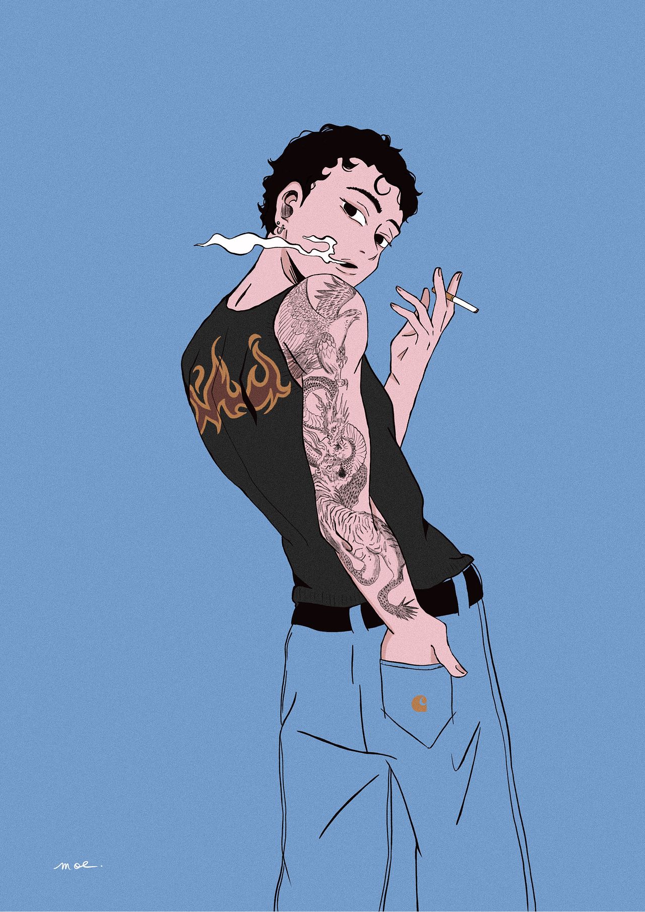 Illustration bad guy