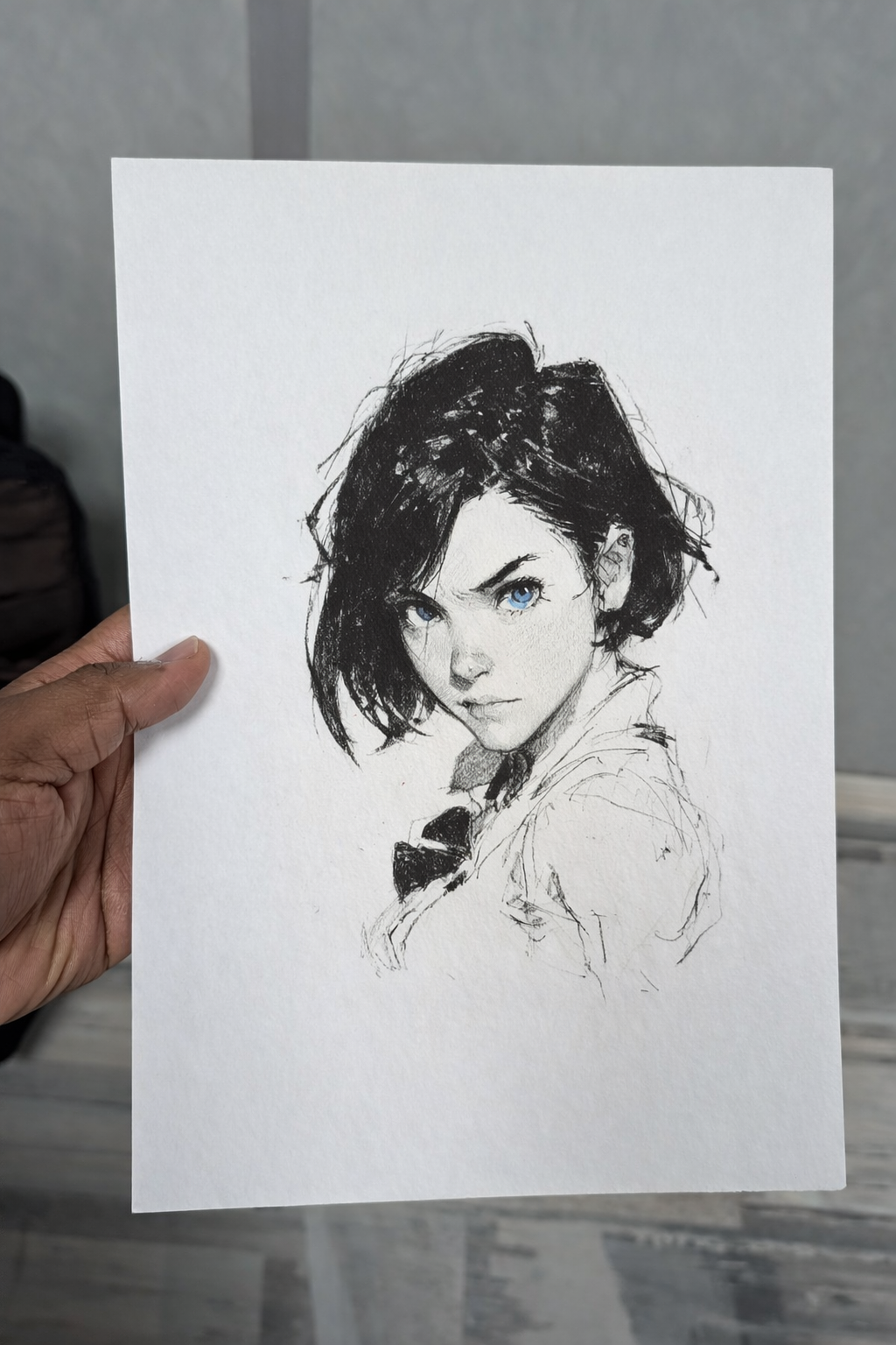 Illustration main levée mangas