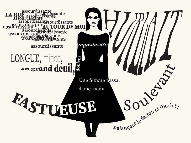 Baudelaire illustré à la façon de Robert Massin