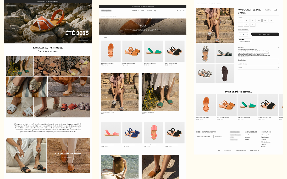 Maquettes Webdesign E-commerce