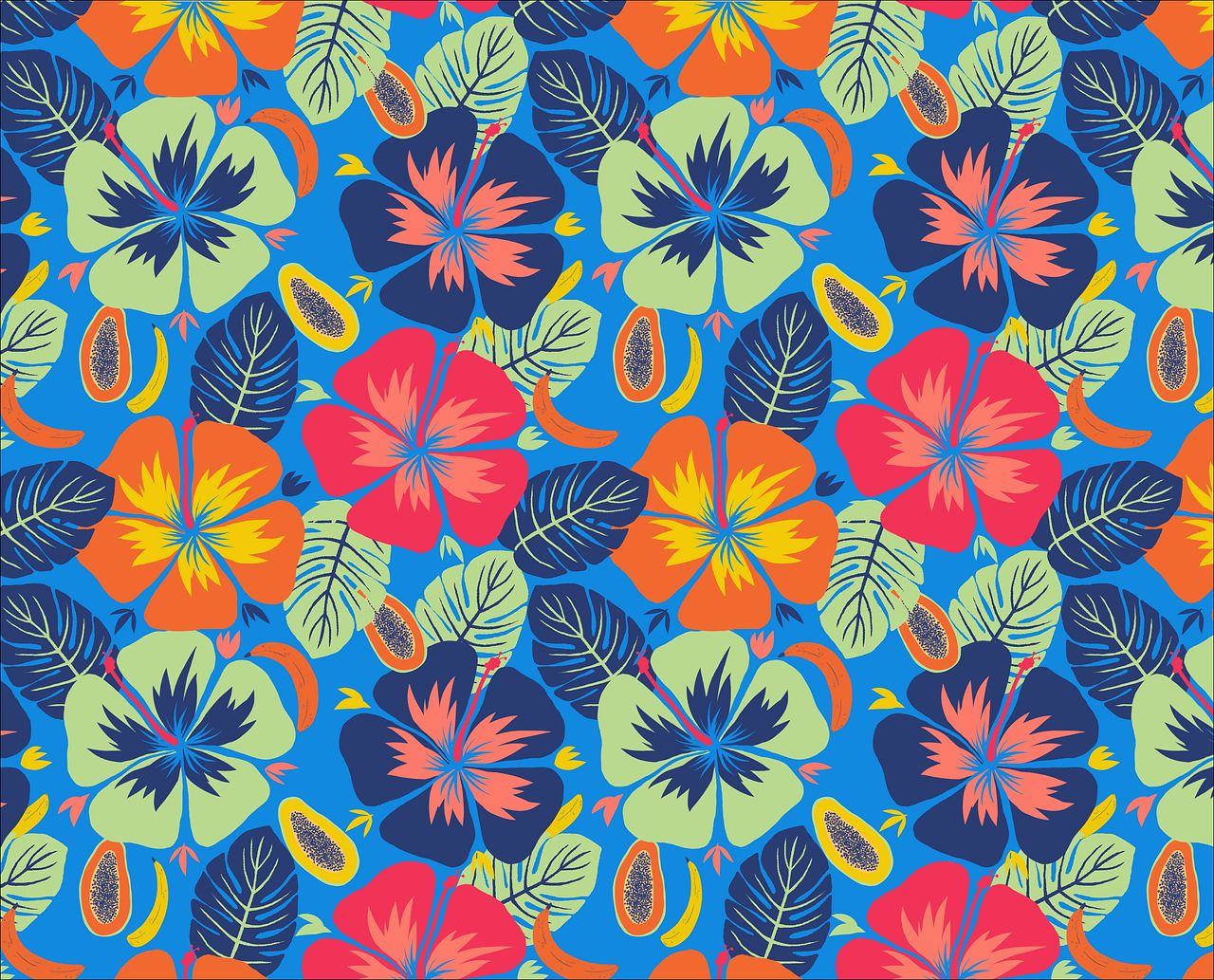 Motif ensoleillé et fruité