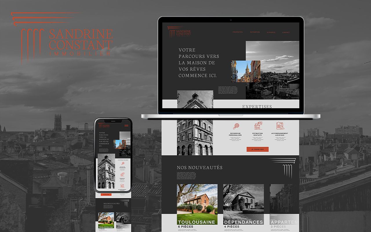 Web Design Sandrine Constant Immobilier