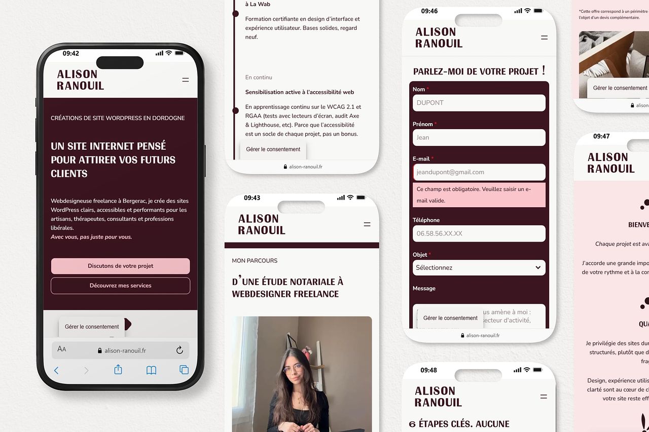 Alison Ranouil - Webdesigneuse en Dordogne