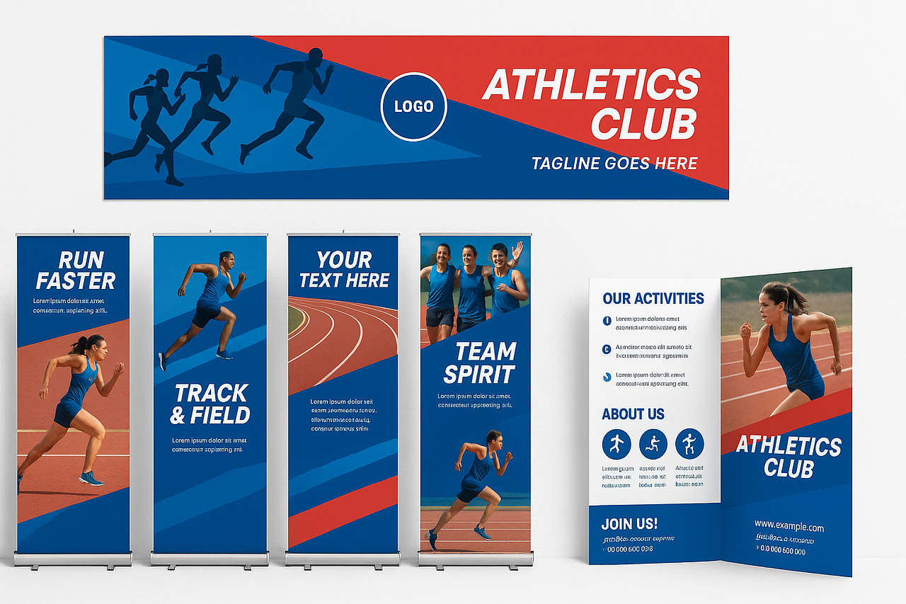 Pack graphique salon des sports – Club d’athlétism