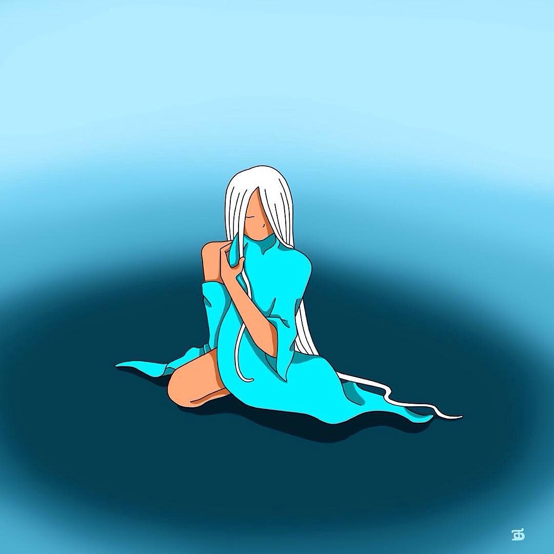 La fille aux cheveux blancs