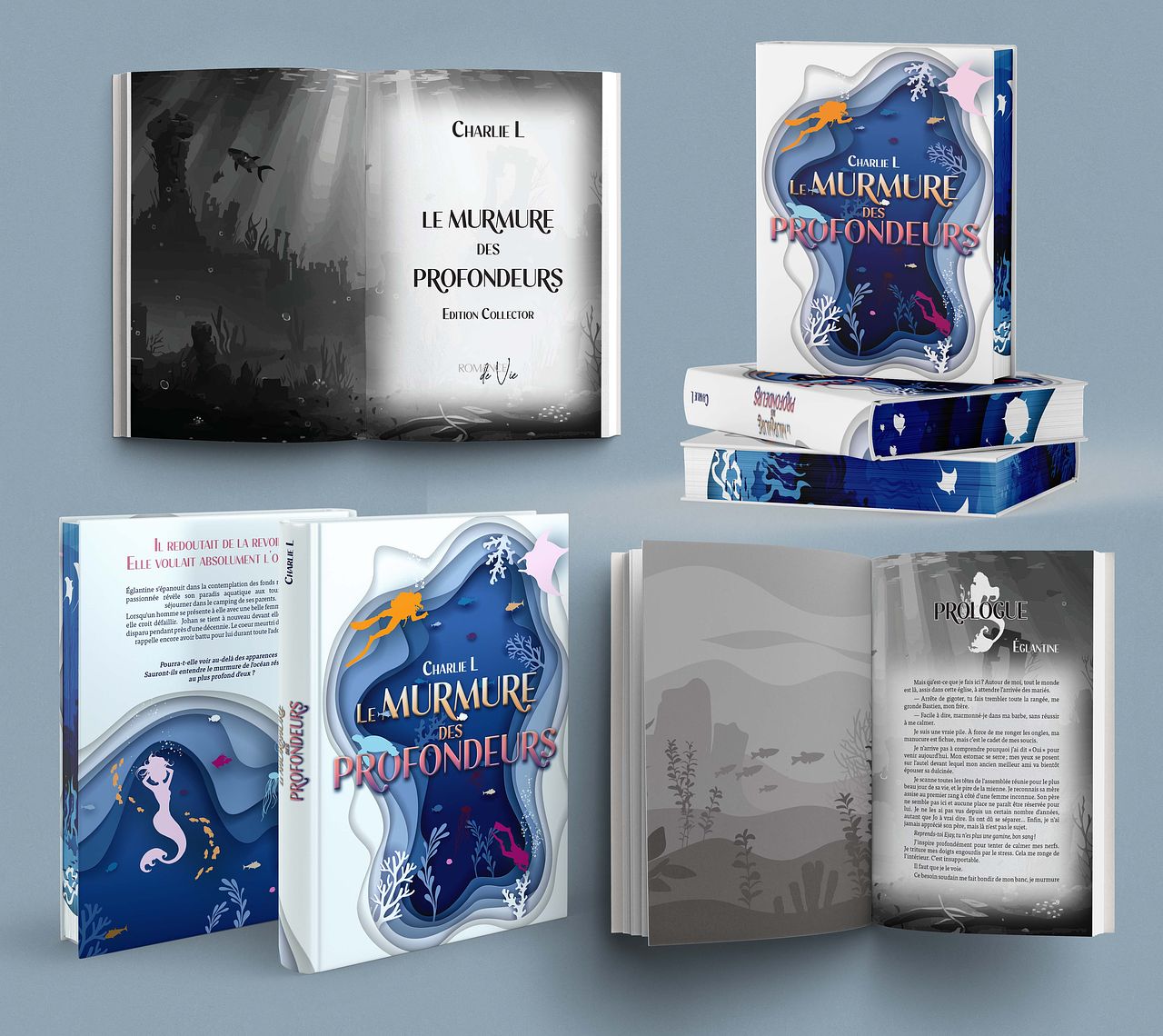 Couverture et Mise en page Roman Collector