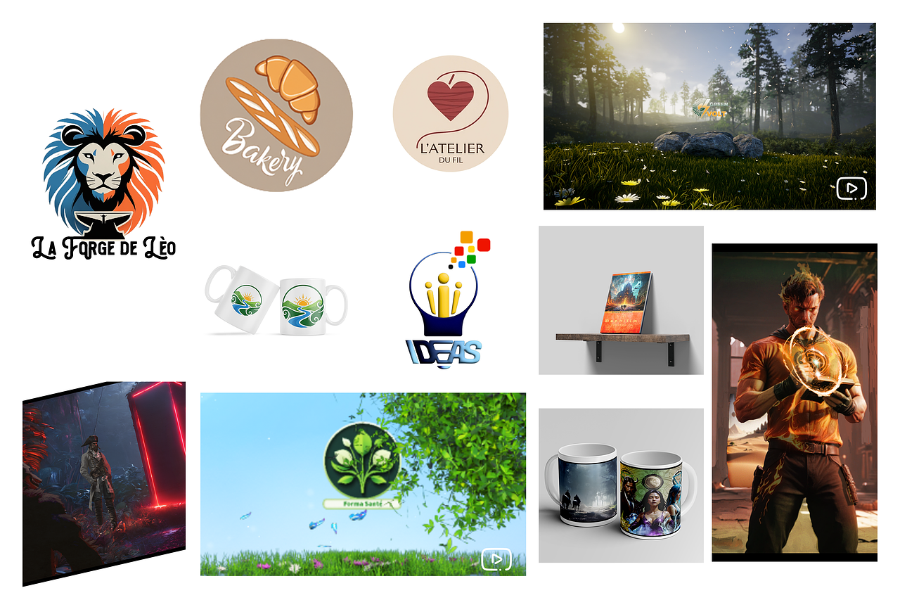 Illustrations, Affiches, Animation de Logos