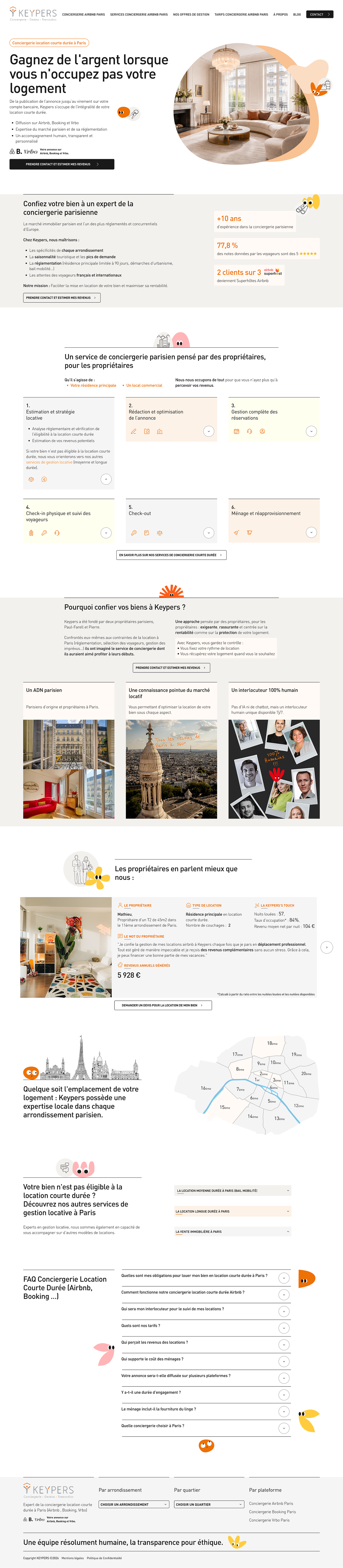 Home page Conciergerie