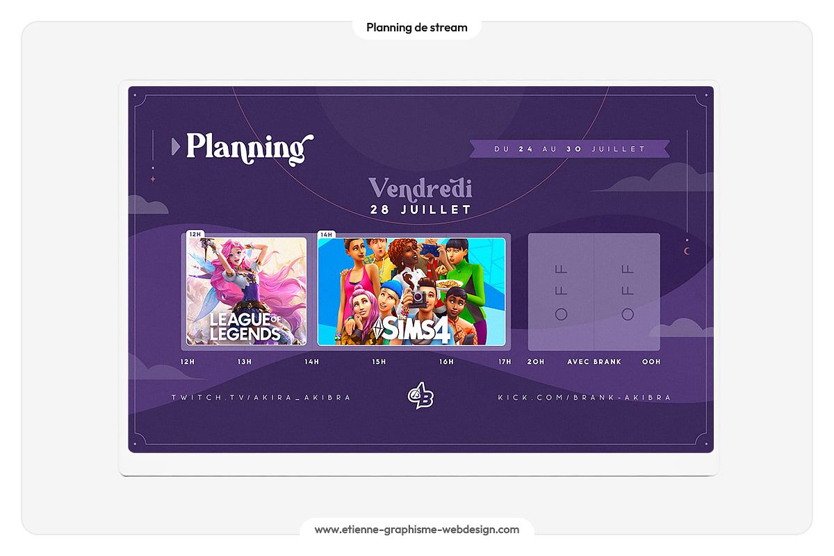 Akira | Planning de stream