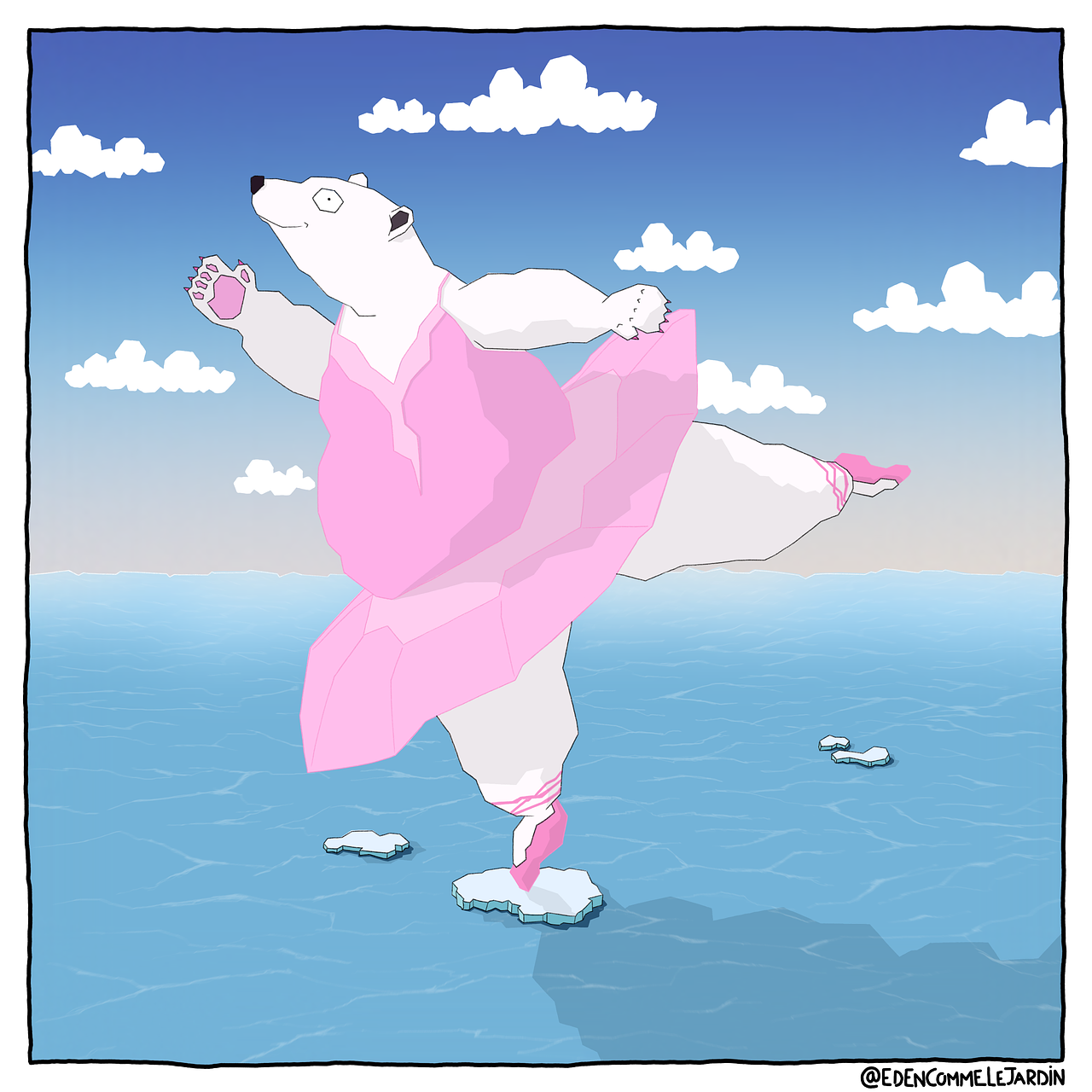 L'ours polaire en tutu