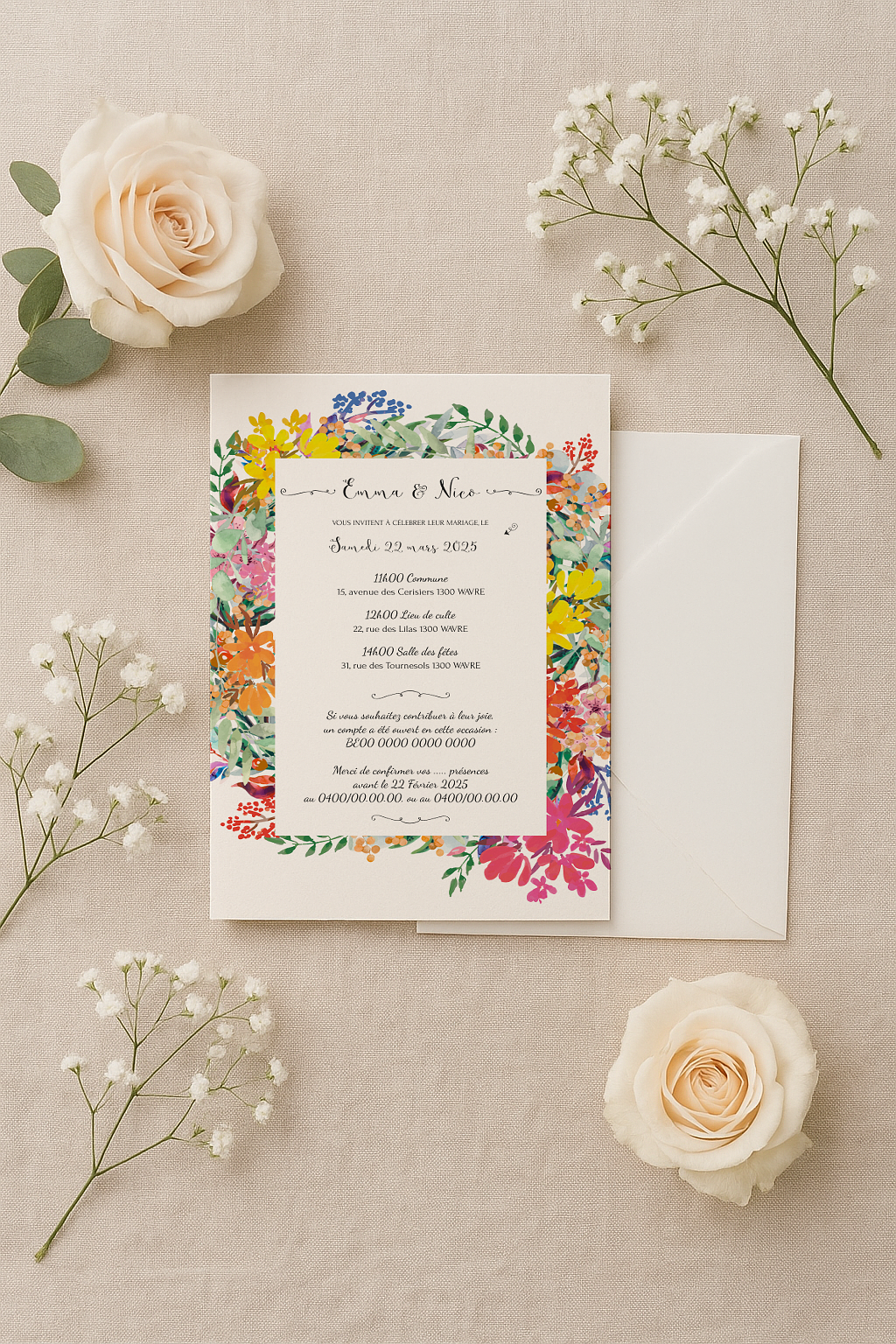 Faire-part de mariage